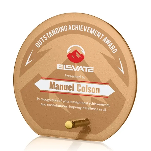 The budget busting Atchison awards feature an elegantly russet-colored frosted ice... from ASI 84592 St Regis Group / St Regis