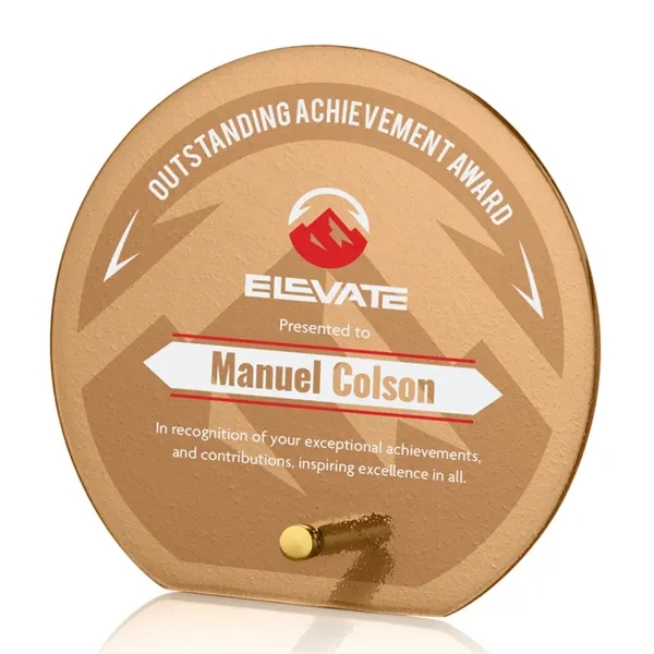 The budget busting Atchison awards feature an elegantly russet-colored frosted ice... from ASI 84592 St Regis Group / St Regis