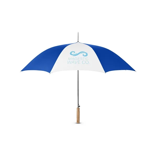 Stick umbrella with a 210T pongee canopy, steel shaft, ribs, wood... from ASI 79530 Prime Line