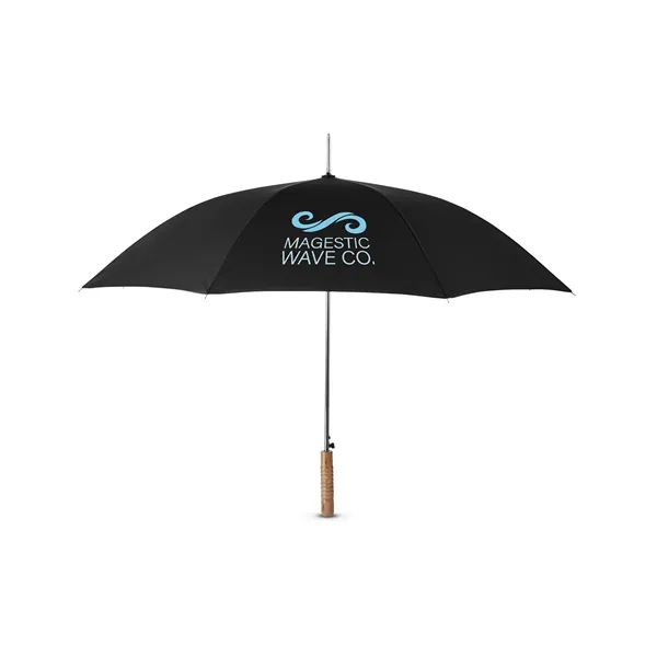 Stick umbrella with a 210T pongee canopy, steel shaft, ribs, wood... from ASI 79530 Prime Line