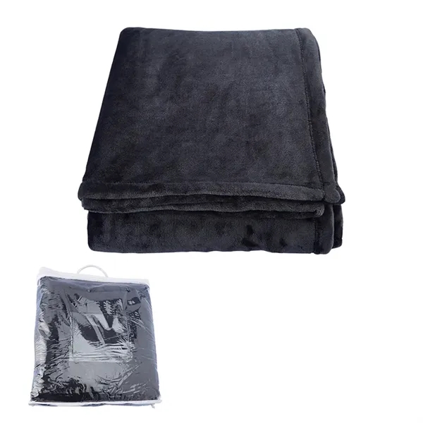 50" x 60" polyester faux mink fleece blanket with self-finish hem,... from ASI 79530 Prime Line