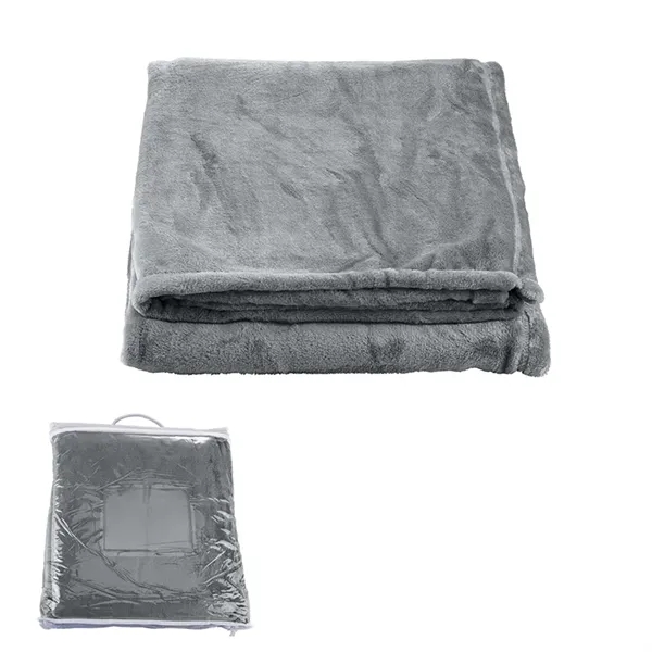 50" x 60" polyester faux mink fleece blanket with self-finish hem,... from ASI 79530 Prime Line