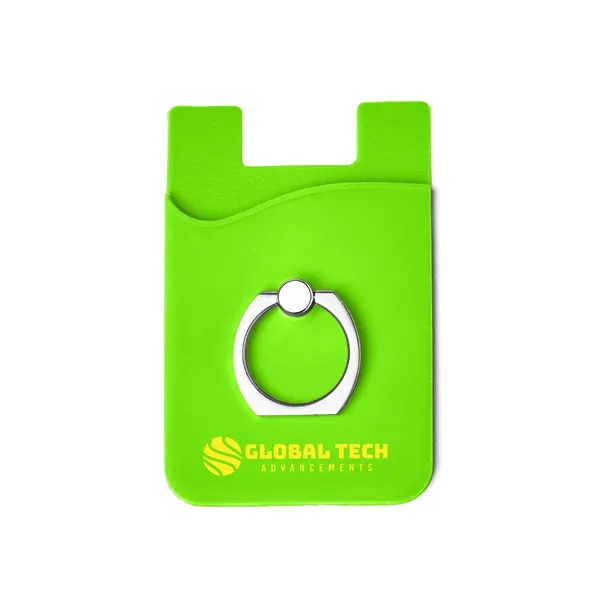 2.25" x 3.5" x 0.375" silicone and zinc alloy ring-style phone... from ASI 79530 Prime Line