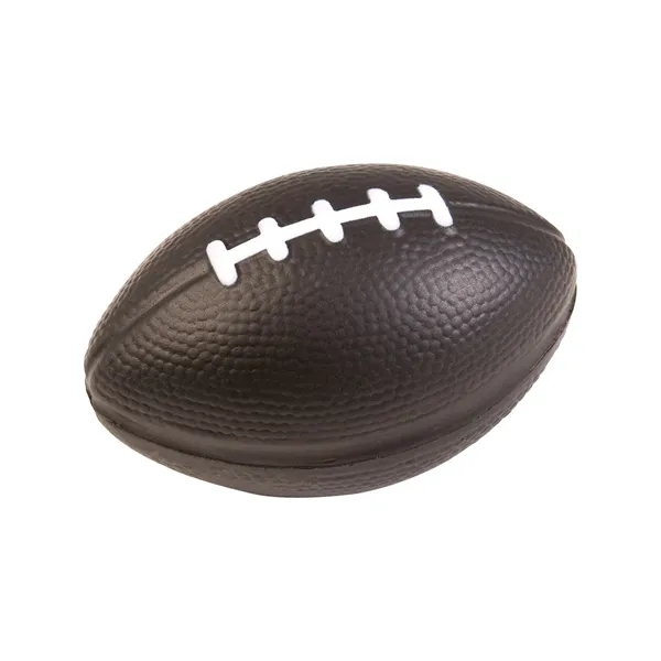 Football shaped stress reliever made of polyurethane foam; customization included.... from ASI 79530 Prime Line