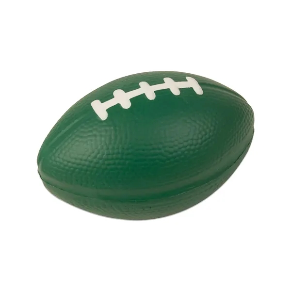 Football shaped stress reliever made of polyurethane foam; customization included.... from ASI 79530 Prime Line