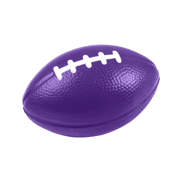 Football shaped stress reliever made of polyurethane foam; customization included.... from ASI 79530 Prime Line