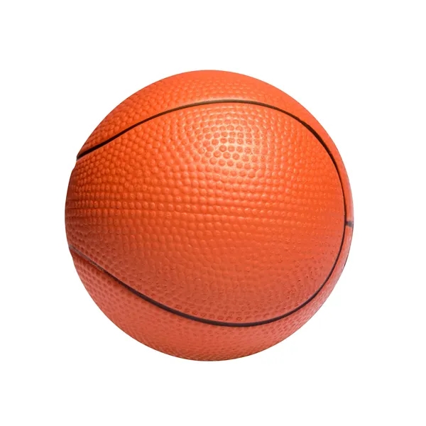 Basketball shaped stress reliever made of polyurethane foam; customization included.... from ASI 79530 Prime Line