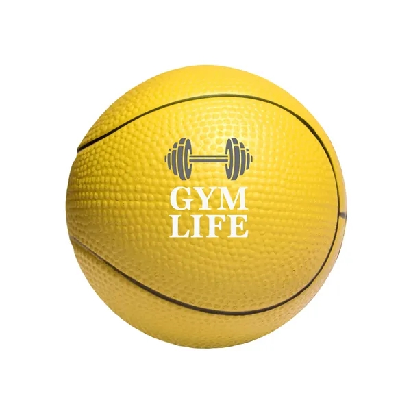 Basketball shaped stress reliever made of polyurethane foam; customization included.... from ASI 79530 Prime Line