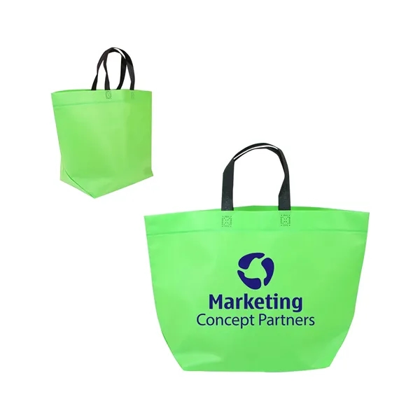 19" x 13" x 7" 80GSM non-woven polypropylene tote bag with... from ASI 79530 Prime Line