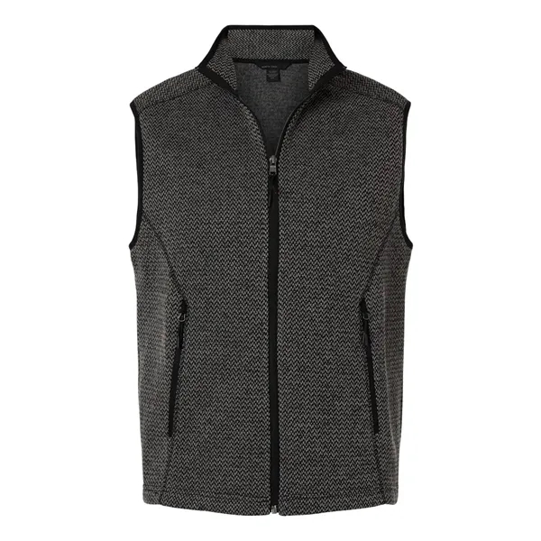 North End Men's Jasper Jacquard Fleece Vest... from ASI 84358 S&S Activewear