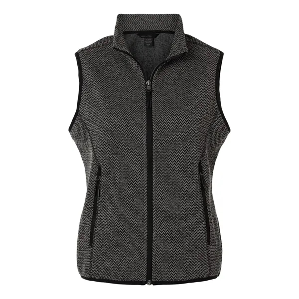 North End Women's Jasper Jacquard Fleece Vest... from ASI 84358 S&S Activewear