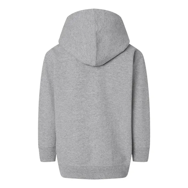 Toddler zip fleece hoodie made of cotton/polyester with double-needle, topstitched, and... from ASI 84358 S&S Activewear