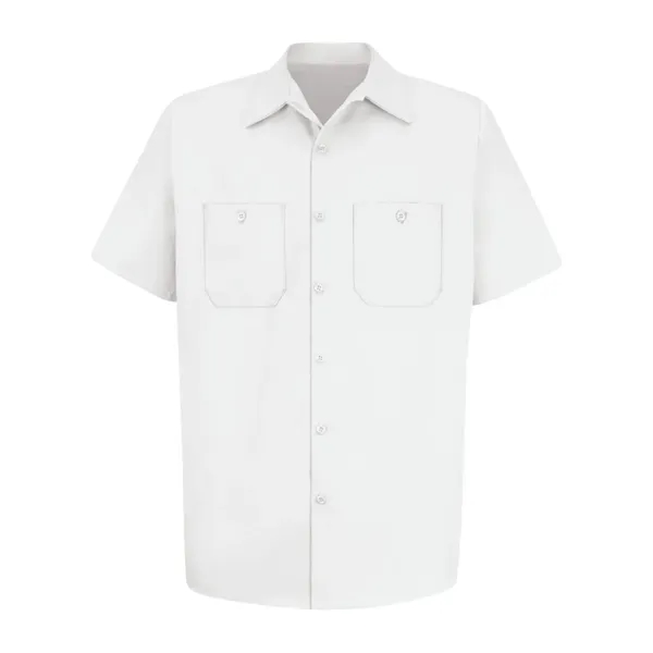 Cotton short sleeve uniform shirt with convertible collar. Blank product.... from ASI 84358 S&S Activewear