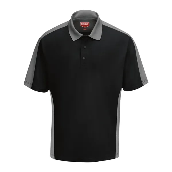 Short Sleeve Performance Knit Two Tone Polo... from ASI 84358 S&S Activewear