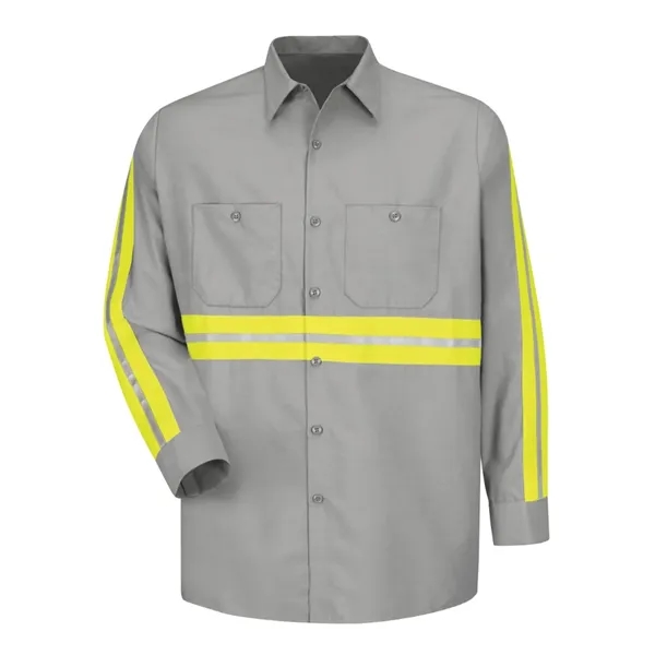 Long Sleeve Enhanced Visibility Industrial Work Shirt... from ASI 84358 S&S Activewear