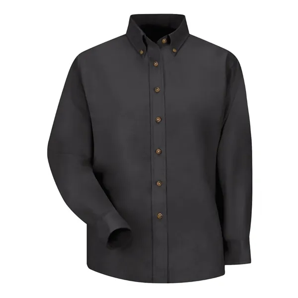 Red Kap Women's Long Sleeve Poplin Dress Shirt... from ASI 84358 S&S Activewear