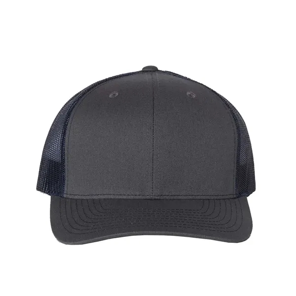 Trucker snapback cap made of polyester/cotton with a mesh back and... from ASI 84358 S&S Activewear