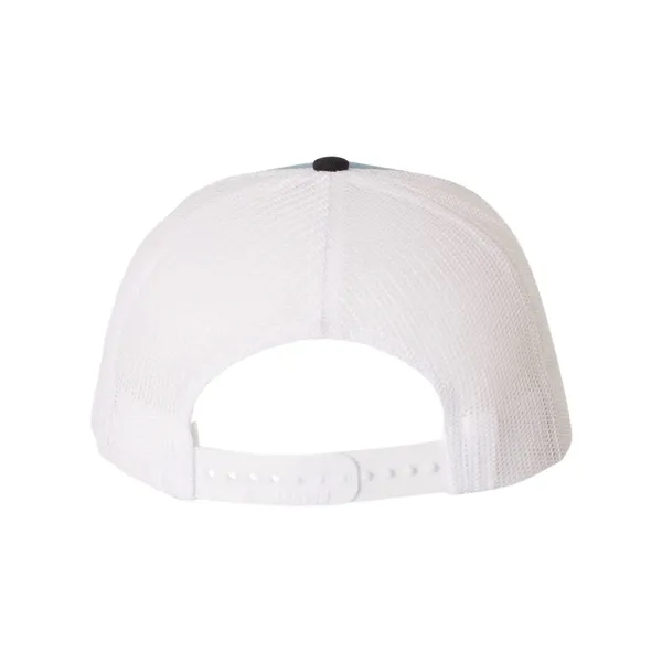 Trucker snapback cap made of polyester/cotton with a mesh back and... from ASI 84358 S&S Activewear