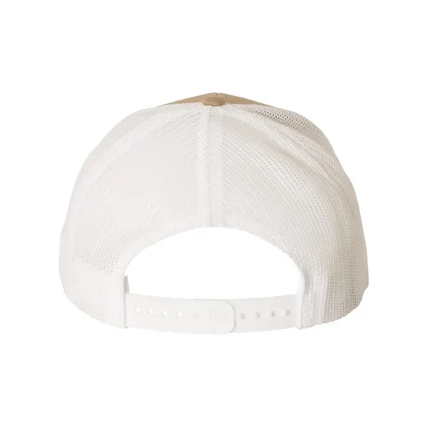Trucker snapback cap made of polyester/cotton with a mesh back and... from ASI 84358 S&S Activewear