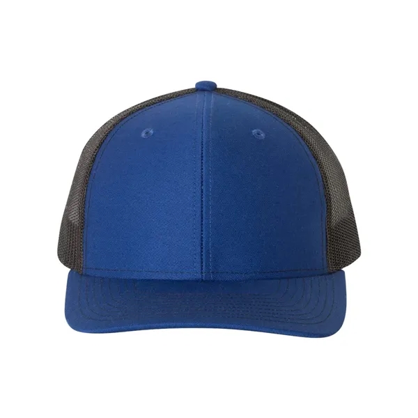 Trucker snapback cap made of polyester/cotton with a mesh back and... from ASI 84358 S&S Activewear