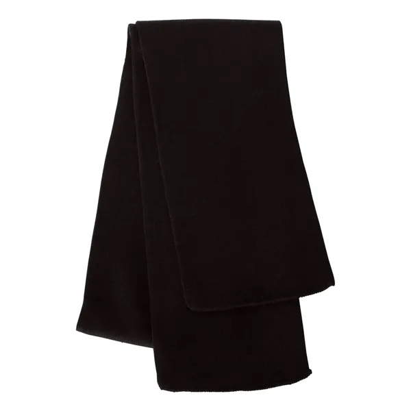 Solid knit scarf made of 100% acrylic, measuring 69" L x... from ASI 84358 S&S Activewear