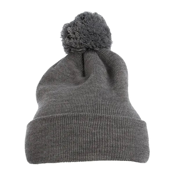 Flexfit Cuff Knit Beanie w Pom... from ASI 84358 S&S Activewear