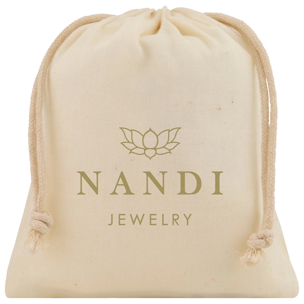 4.88" x 5.94" cotton muslin drawstring pouch.... from ASI 75731 PWS / Pacific Western Sales/PWS