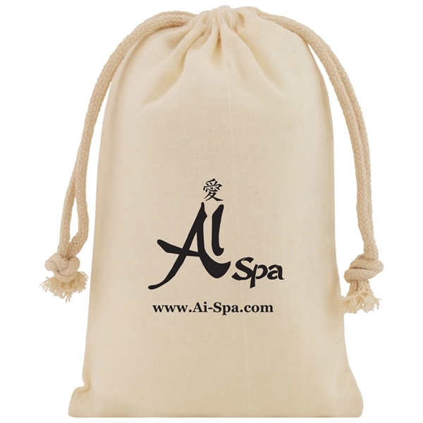 3.75" x 5.60" cotton muslin drawstring pouch.... from ASI 75731 PWS / Pacific Western Sales/PWS