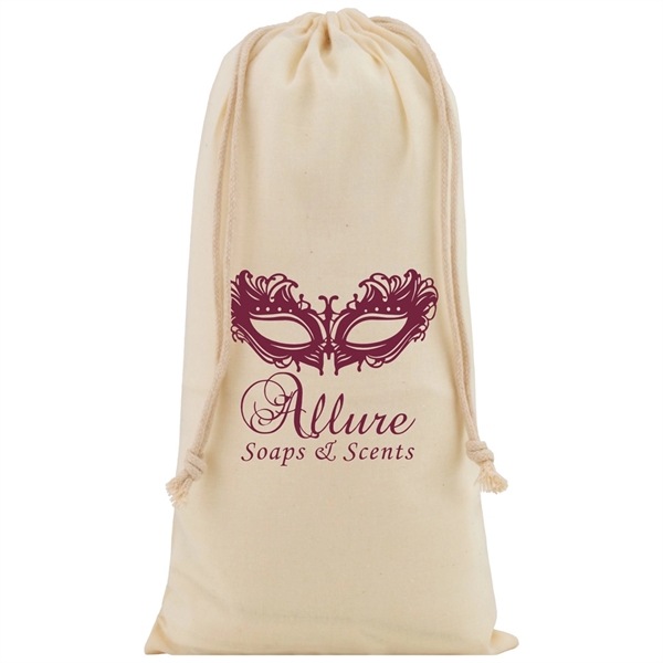 5.88" x 10.12" cotton muslin drawstring pouch.... from ASI 75731 PWS / Pacific Western Sales/PWS