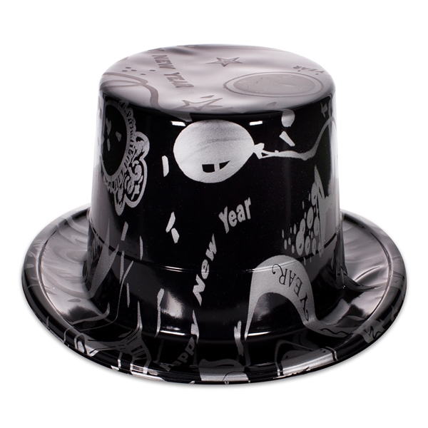 Ebony and silver colored New Year's Eve party kit for 50... from ASI 42016 Brighter Promotions Inc