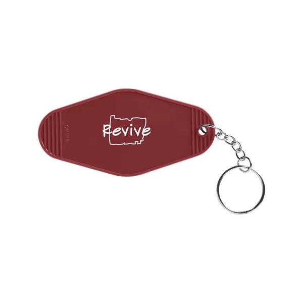 Recycled ABS Motel Keychain... from ASI 79530 Prime Line