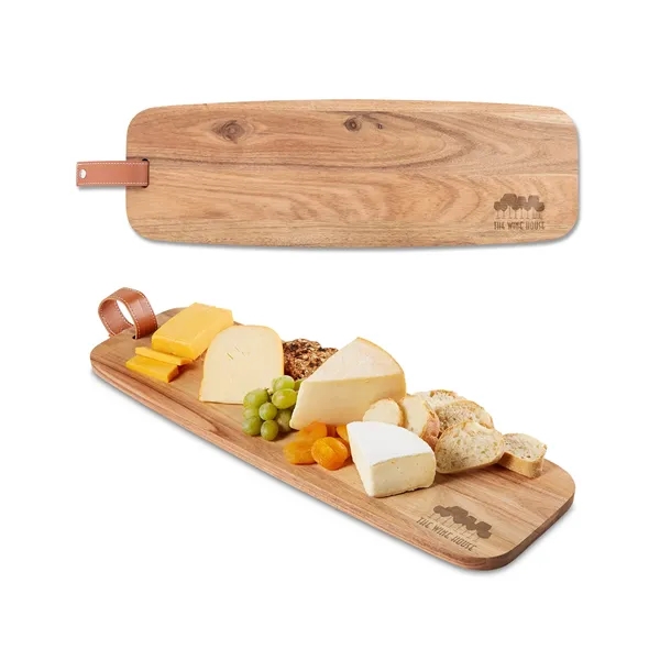 22.92" x 0.6475" x 7.34" charcuterie board with a PU hanging... from ASI 79530 Prime Line