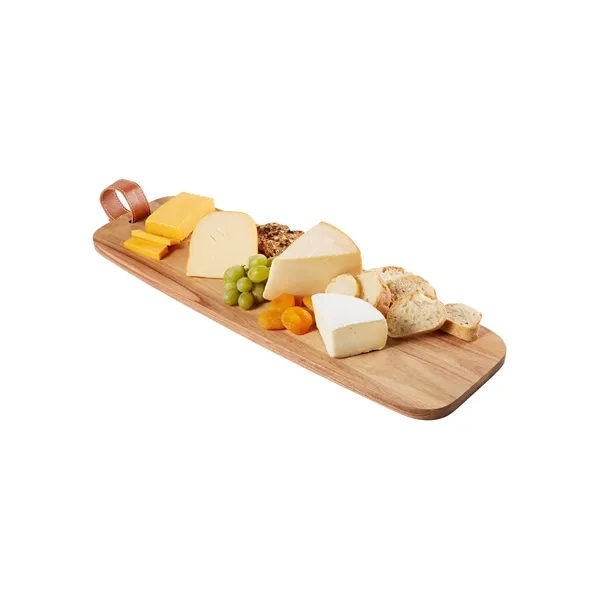 22.92" x 0.6475" x 7.34" charcuterie board with a PU hanging... from ASI 79530 Prime Line