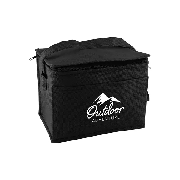 Non-woven insulated six-pack cooler bag with thermal food-safe foil lining.... from ASI 79530 Prime Line