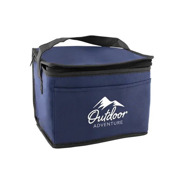 Non-woven insulated six-pack cooler bag with thermal food-safe foil lining.... from ASI 79530 Prime Line