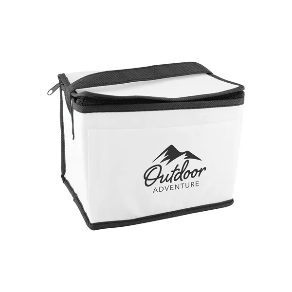 Non-woven insulated six-pack cooler bag with thermal food-safe foil lining.... from ASI 79530 Prime Line