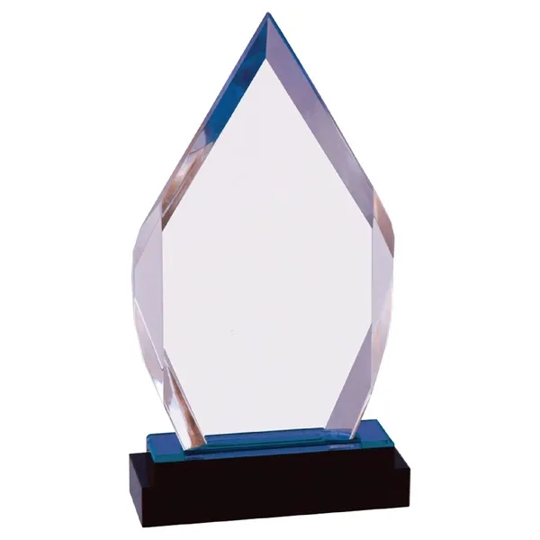 5" x 1 3/4" x 9" acrylic diamond-shaped faceted trophy on... from ASI 74601 Calico