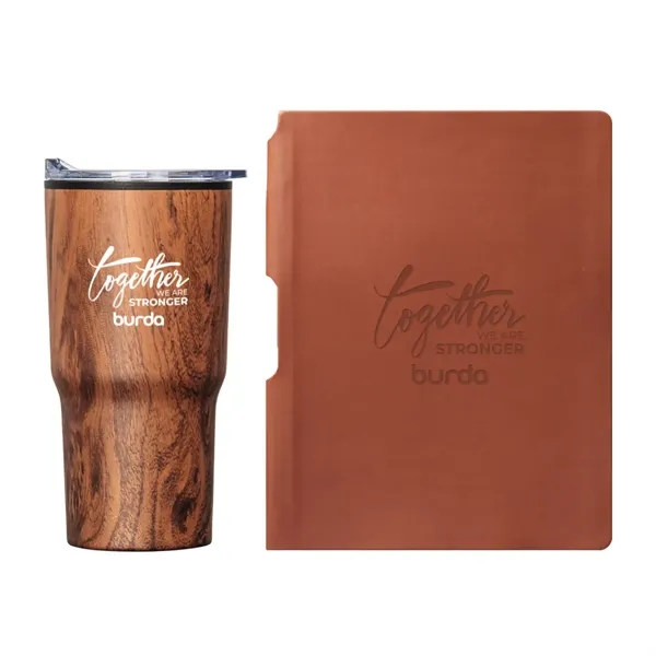 Eccolo® Groove Journal/Bexley Tumbler Gift Set... from ASI 84592 St Regis Group