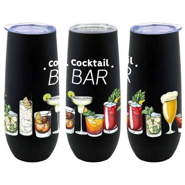 14 oz. stainless steel champagne flute with rubberized finish; includes lid... from ASI 90807 Tekweld