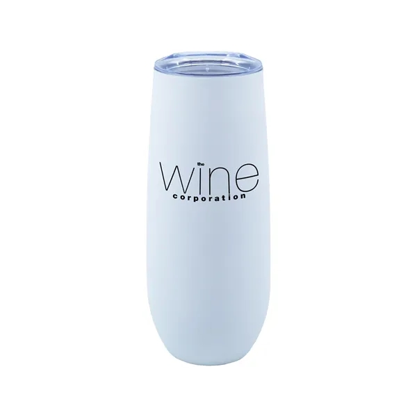 14 oz. stainless steel champagne flute with rubberized finish; includes lid... from ASI 90807 Tekweld