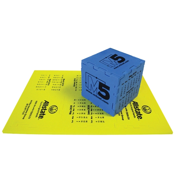 6 Month calendar puzzle cube, measures 3" assembled and 10.75" x... from ASI 54886 Foamworx / FoamWorx
