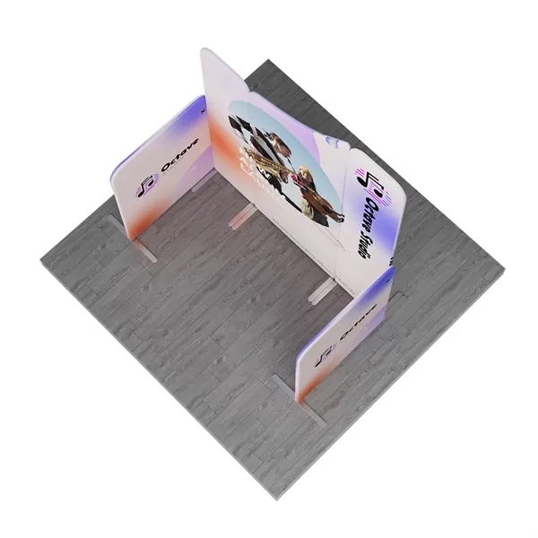6.6'wx8'h MagLock Sloped Booth Display Kit D, lightweight frame, full color... from ASI 49891 Discount Marketing Products / DMP