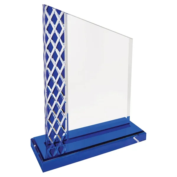 7" Blue Unite Diamond Ice Acrylic Award... from ASI 74601 Calico