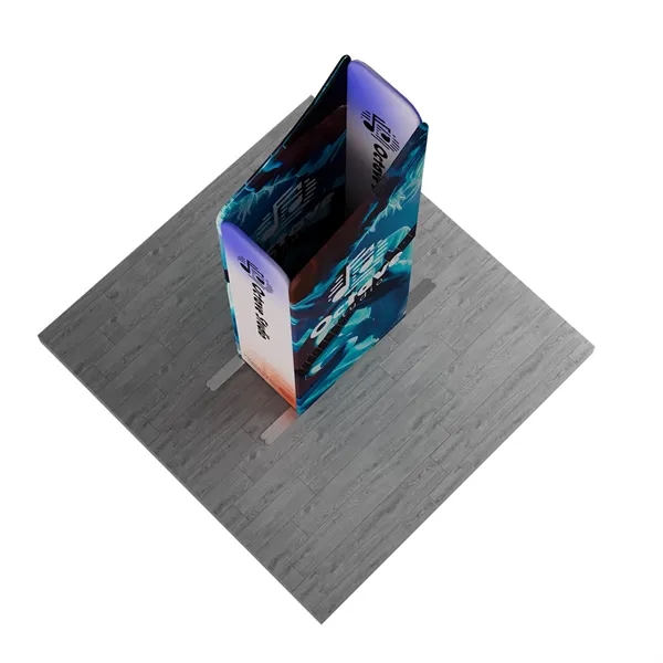 6.6'wx8'h MagLock Sloped Box Booth Display Kit F, lightweight frame, full... from ASI 49891 Discount Marketing Products / DMP