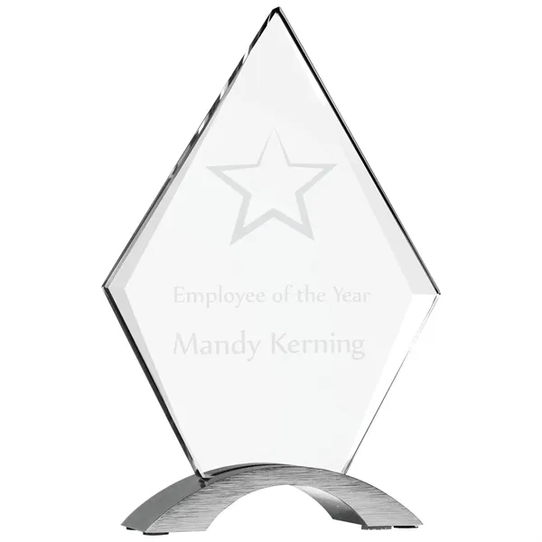 8 1/2" acrylic and aluminum award with a silver base and... from ASI 74601 Calico