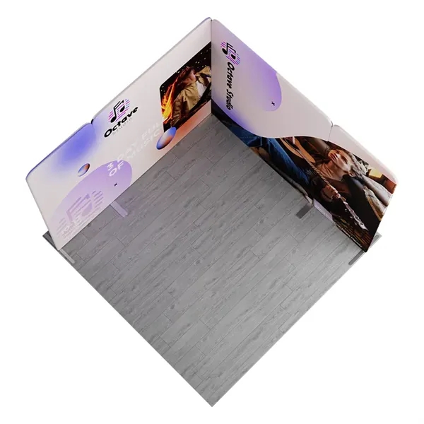 9'wx6.5'h MagLock L-Shape Booth Display Kit A, lightweight frame, full color... from ASI 49891 Discount Marketing Products / DMP