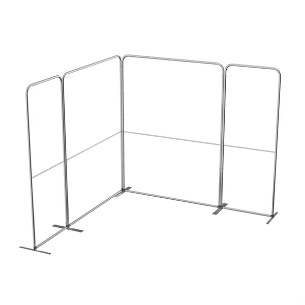 9'wx6.5'h MagLock L-Shape Booth Display Kit A, lightweight frame, full color... from ASI 49891 Discount Marketing Products / DMP