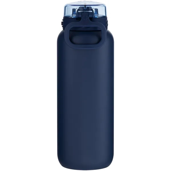 32 oz stainless steel water bottle with threaded lid and straw.... from ASI 51197 ETS Express, LLC