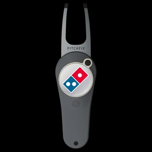 Switchblade-style divot fixer with removable ball marker.... from ASI 57653 Gold Bond