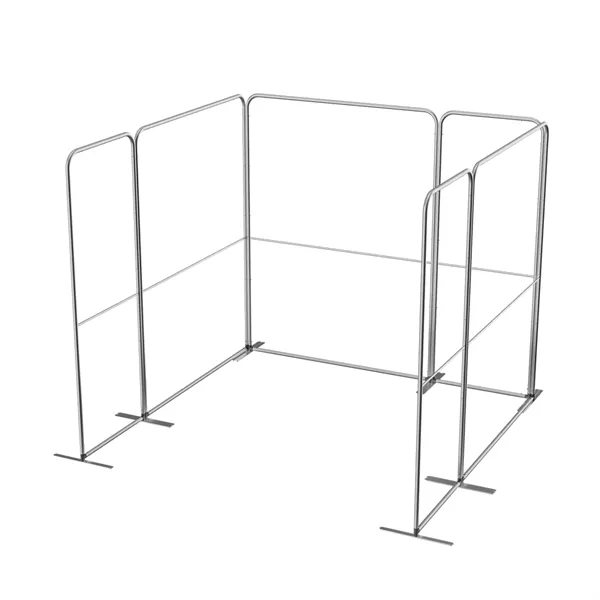 9'wx8'h MagLock L-Shape Booth Display Kit D, lightweight frame, full color... from ASI 49891 Discount Marketing Products / DMP